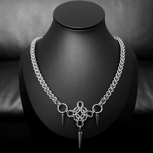 RHAE | stainless steel | whimsical chainmail fantasy medival necklace