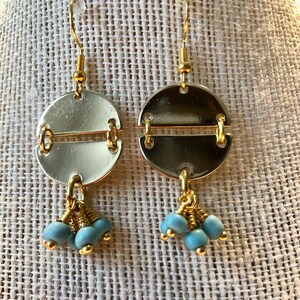 Gold and Turquoise Earrings