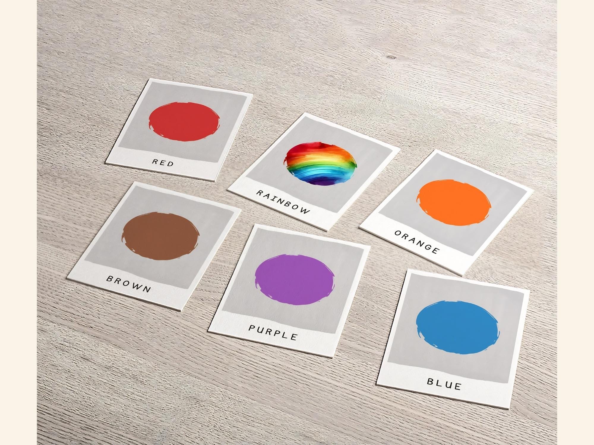 Colors Flash Cards for Kids | Printable Colour Cards | Toddler ...