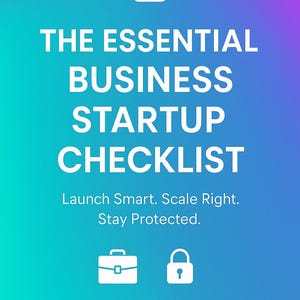 Essential Business Startup Checklist | New Business Owner Guide | 2025 Small Business Launch PDF Download