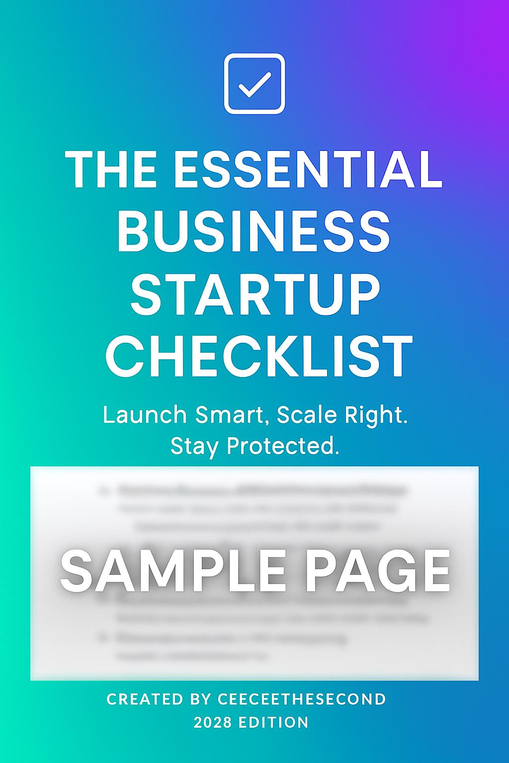 Essential Business Startup Checklist | New Business Owner Guide | 2025 ...