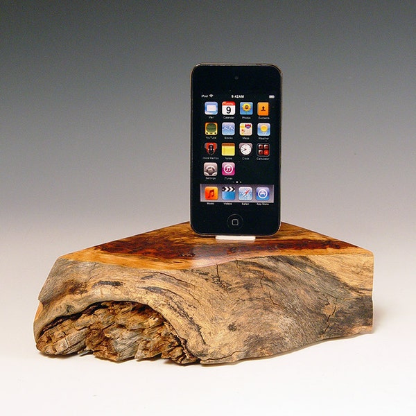 iPhone dock. iPod dock. 3 DAY SHIPPING. Desert Driftwood. Perfectly flawed. A naturally intriguing gift from the forest. 117