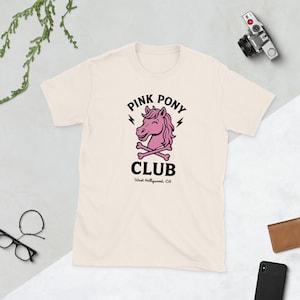 Pink Pony Club | Short-Sleeve Unisex Funny Festival Tee Weird Shirts Music Shirts Aesthetic Trendy T-Shirt