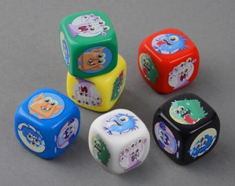 Personalized Round Corner D6 Dice - add your logo or photo