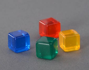 8mm Plastic Cube for Board Games 100pcs