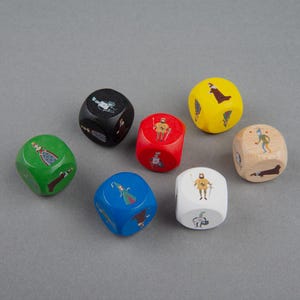 Custom Wooden Dice, Personalized D6 Wooden Dice