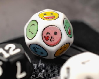 Custom D12 Polyhedral Dice, Personalized Plastic Gaming Dice
