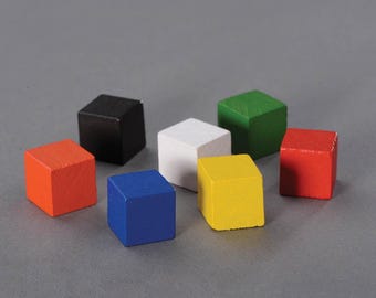 12mm Wooden Cube for Board Games 100pcs