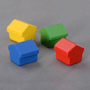 Wooden House Pawn for board games