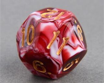 D20 Marble Dice for Board Games, Dice Games, 50pcs