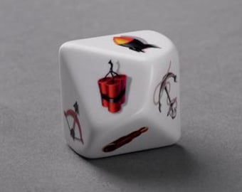 Custom D10 Polyhedral Dice, Personalized Gaming Dice, Plastic Tabletop RPG Set