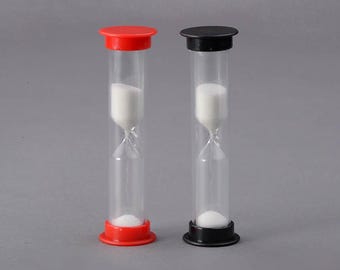 30/60/120 Seconds Black Sand Timer for board games