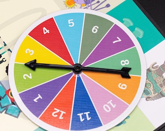 Custom Game Spinner, Personalized Party Game Spinner