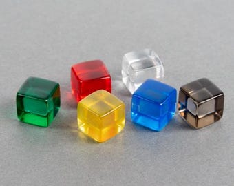 10mm Plastic Cube for Board Games 100pcs