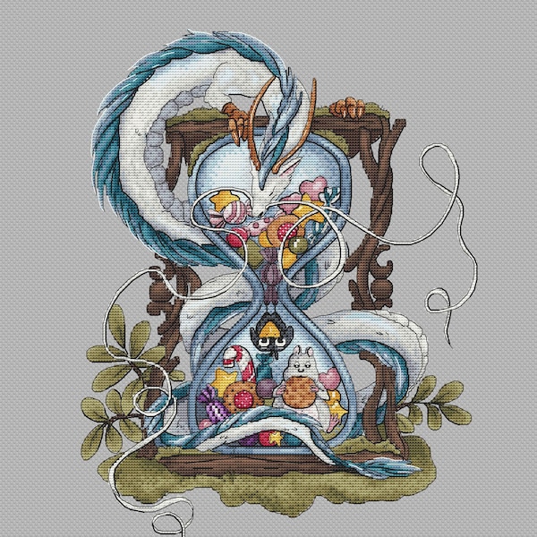 El viaje de Chihiro. Punto contado, Chihiro, Kaonashi, Kawaii, Dragón Haku, BOH Nezumi, Anime Ghibli. Descarga instantánea en PDF.