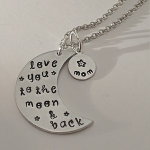 Love you to the moon and back necklace