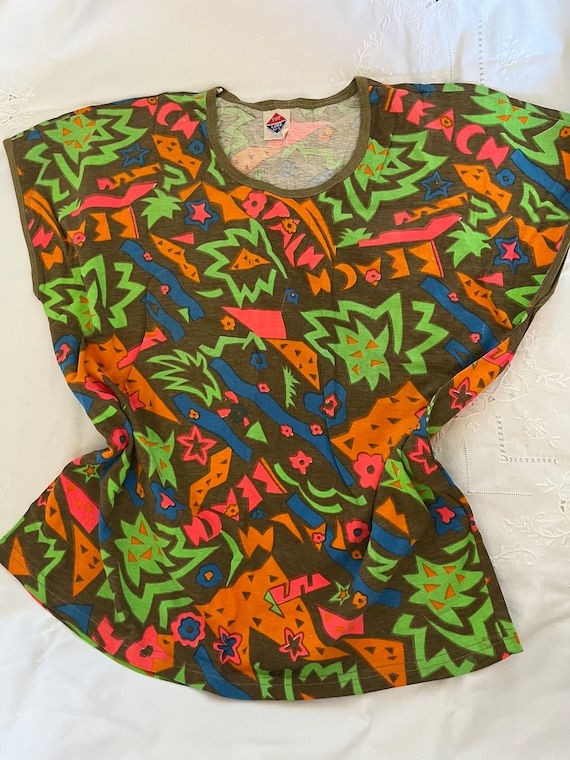 Vintage 80s crazy shirt - Gem