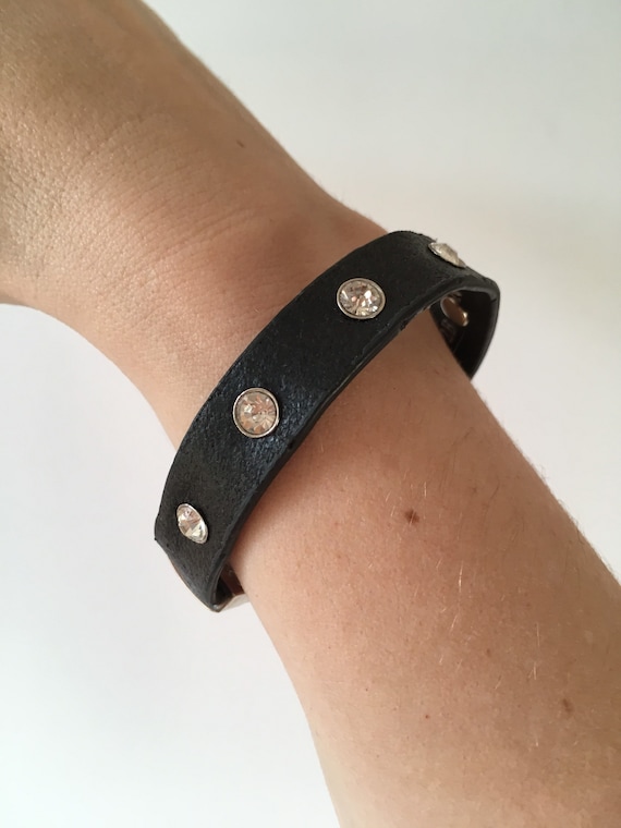 1980s Diamond Dogs Leather Cuff