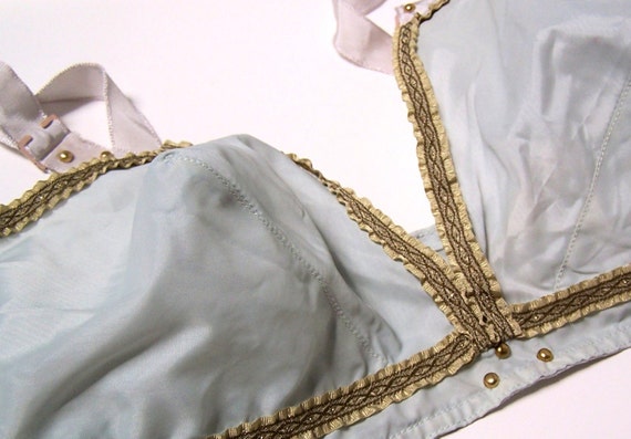 1950s Grecian Baby Blue Muse Bullet Bralette