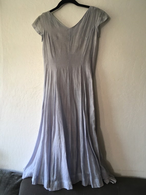 1930s Swiss Dot Cotton Bias Gown