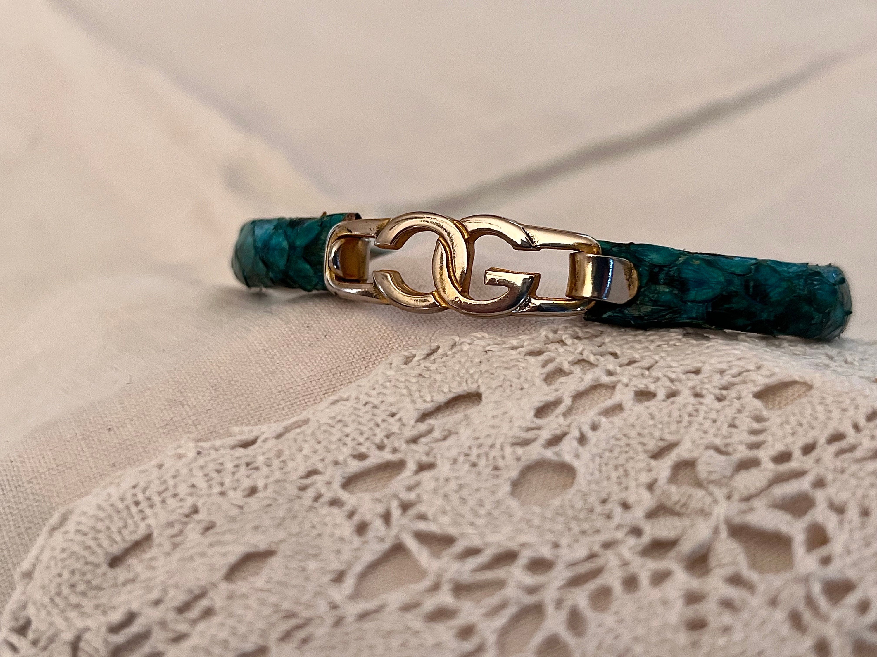 Gucci Snakeskin Bracelet - Etsy Gucci Snakeskin Bracelet - Etsy