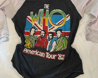 オリジナル THE WHO 1982 ツアー ヴィンテージ T シャツ - Etsy 日本