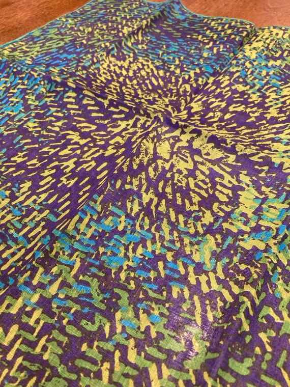 1970s Op Pop Art Pocket Square Scarf by Kati
