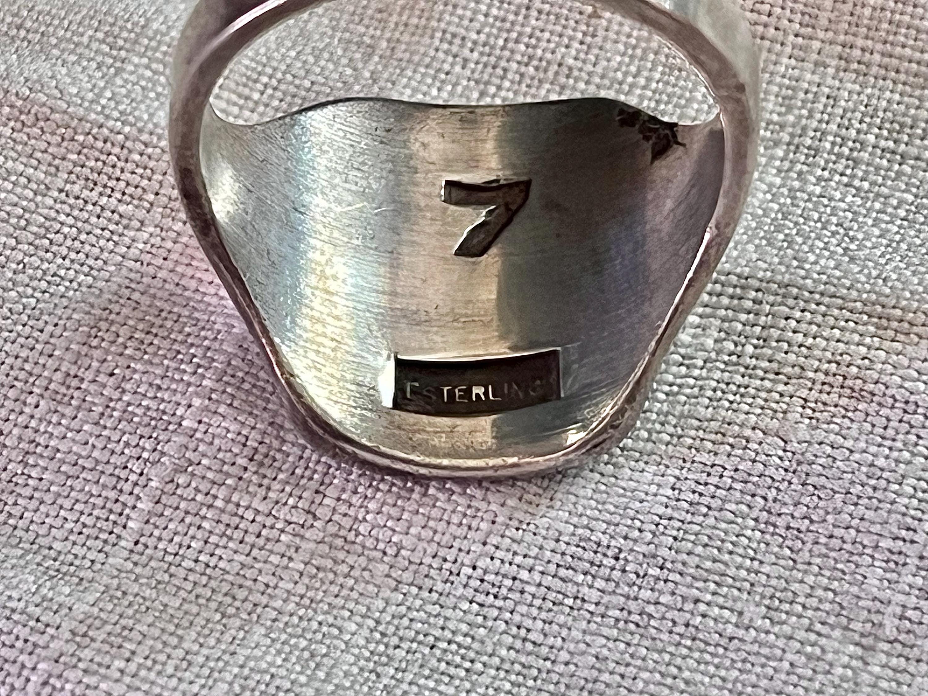 1950s United States Girlscouts Sterling Silver Sculpted Eagle