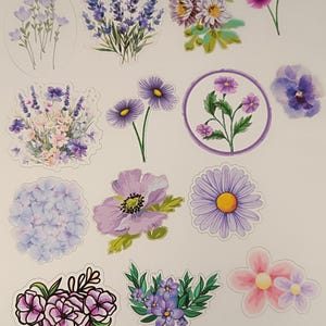 adesivos de flores