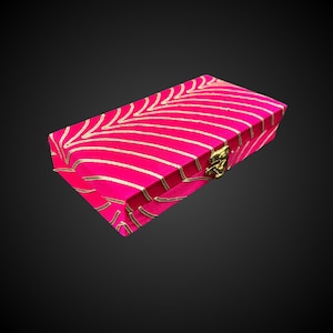 Coffret cadeau argent magenta Shagun | Coffret cadeau festif en espèces pour mariage | Porte-monnaie indien fait main | Boîte enveloppe cadeau traditionnelle
