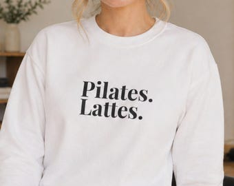 Pilates Crewneck Sweatshirt Woman Workout Pullover Fitness Activewear Top Athletic Apparel Gym Studio Merch Pilates Instructor Birthday Gift