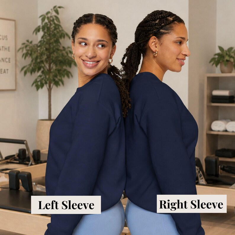 Studio Exercise Pullover Casual Athletic Top Pilates Sweatshirt Woman Workout Crewneck Embroidered Fitness Apparel Essential Comfortable Daily Wear Coffee Lover Gift Best Friend Birthday Present Pilates Enthusiast Merch Lifestyle Apparel