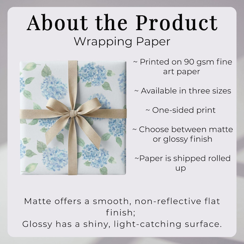 Personalized Wrapping Paper Monogram Birthday Gift Wrap Elegant Baby Shower Wrap Paper Neutral Gender Custom Gift Wrap Blue Coastal Stripe image 5