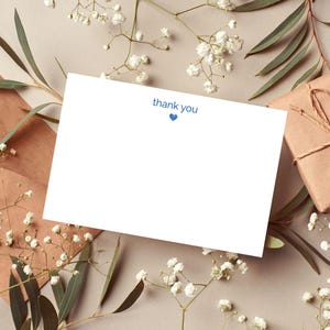 Merci pour le coeur Cartes de correspondance pour l'obtention du diplôme Merci pour le cadeau de mariage Cartes de correspondance vierges pour les cadeaux d'anniversaire Cartes de voeux pour les cadeaux de mariée Cœur