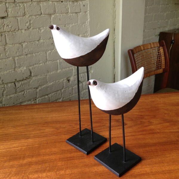 Pair of mid century Bitossi birds