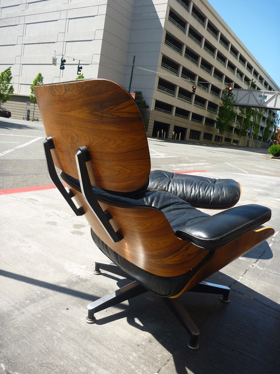 Items similar to Vintage Eames lounge chair and ottoman on Etsy