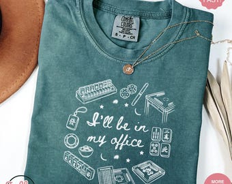 Mahjong Funny Office T-Shirt, I'll Be In My Office Mahjong Shirt, Mahjong Gift, Mahjong Tournament, Mahjong Apparel, Mahjong Doodle Shirt