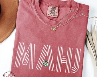 Mahjong Retro Graphic T-Shirt, Mahjong Gift, Mahjong Tournament, Mahjong Game Shirt, Girls Night Game Sweatshirt, Mahj Gift, Retro Mahjong
