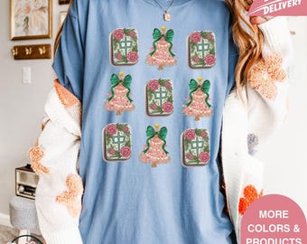 Mahjong Tiles T-Shirt, Girlie Bow Mahjong Shirt, Mahjong Gift, Mahjong Lover Shirt, Mahjong Sweat-Shirt, Girls Game Night, Mahjong Shirt
