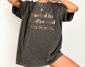 Six Seven Coffee Shirt, Funny 6 7 Meme Tee, Six Seven Comfort Colors Shirt, 6 7 T-Shirt, 67 Trending Shirt Gift, 6 7 Minimal Graphic Shirt