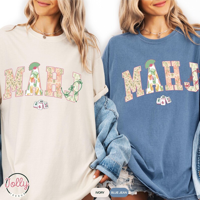 Retro Old Classic Mahjong T-Shirt, 90s Vintage Mahjong Shirt, Mahjong Gift, Mahjong Lover Shirt, Girls Game Night Shirt, Mahjong Tournament bild 3