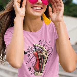 Unisex Graffiti T-shirt, Street Art Shirt, Streetwear Style Tshirt, Banksy Art Tshirt, Street Art, Artsy, Feminist Shirt, Banksy Street Art