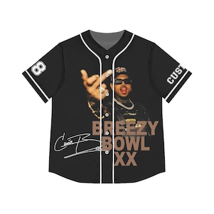 Chris Brown Breezy Bowl XX 2025 Football Jersey, Personalized Chris Brown Jersey Shirt, Chris brown Fan Shirt, Chris Brown jersey Top Tee