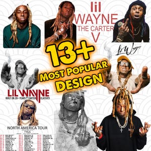 13+ Lil Wayne PNG&#39;s Bundle, 20 Years Of Carter Classics, Lil Wayne Rap Tour 2025, Lil Wayne Middle Finger Shirt Design, lil Wayne Shirt PNG