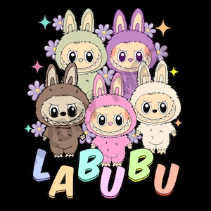 La bu bu Png Customized, Your name Labubu Png Designs, Kawaii Monsters Clipart, DTF Ready Labubu Sublimation, La Bu Bu trending Cartoon Png
