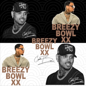 Chris Brown PNG, Chris Brown Breezy Vintage Png, Chris Brown Breezy Bowl XX Tour 2025 Tshirt Png, Chris Brown Design For Sublimation