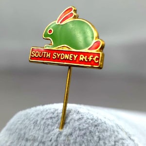 Vintage 1950s Sydney Rabbitohs Rugby League Pin Badge