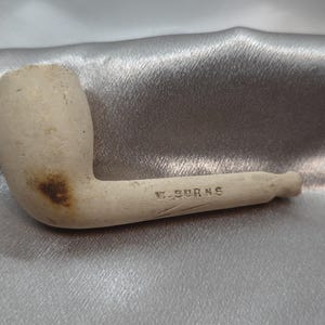 antique clay pipe made by W.Burns of glasgow