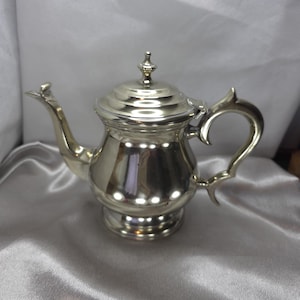 silver plated antique teapot