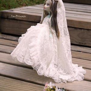La-Princesa White Queen Outfit for Monster High (No.MonsterHigh-045)